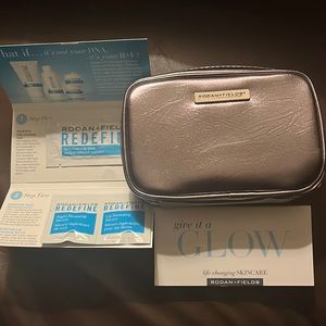 Rodman and Fields cosmetic bag with two samples